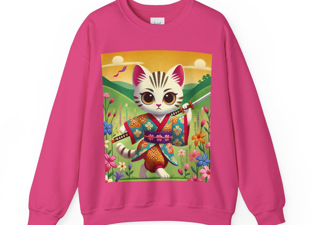 Samurai Kitten Unisex Heavy Blend™ Crewneck Sweatshirt