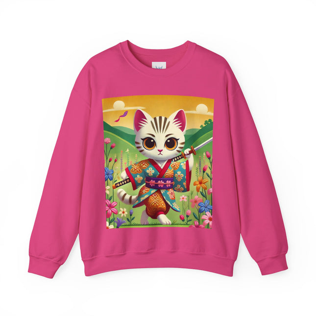 Samurai Kitten Unisex Heavy Blend™ Crewneck Sweatshirt