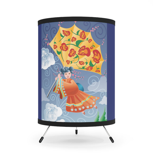 Flight of Blossoms Tripod Lamp