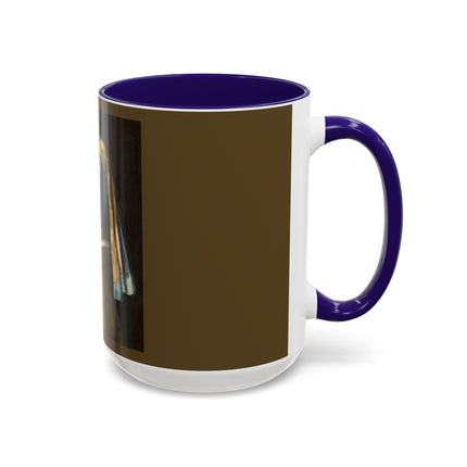 Girl with a Pearl Earring by Johannes Vermeer Colorful Mugs (11oz, 15oz)