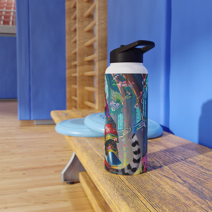 Cyberpunk Leopard Stainless Steel Water Bottle