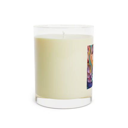 The Elegant Iris Flower Scented Candle - Full Glass, 11oz - The White Tea & Fig, The Lavender & Sage, and The Ocean Mist & Moss