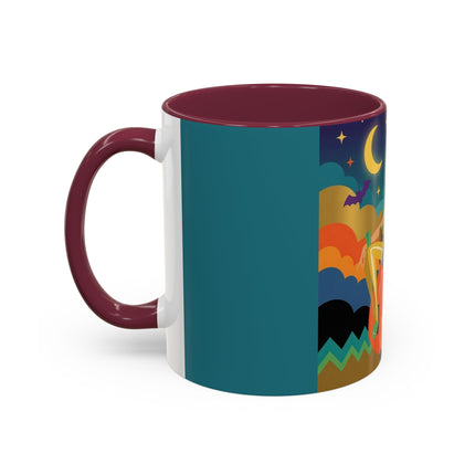 🌙🎃 The Witch Of Crescent Moon Pumpkin Colorful Mug – Colorful Halloween Charm