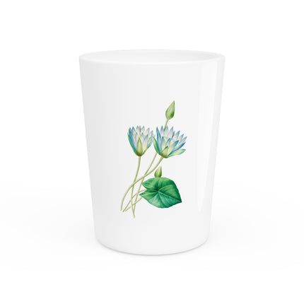 Egyptian Lotus Flower by Pierre-Joseph Redouté Ceramic Shot Glass