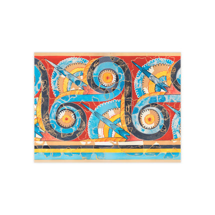 Reproduction of S-Spiral Frieze by Emile Gilliéron Ceramic Tile