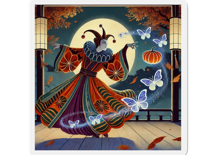 Court Magician with Ghost Butterflies Die-Cut Magnets (5 Sizes)