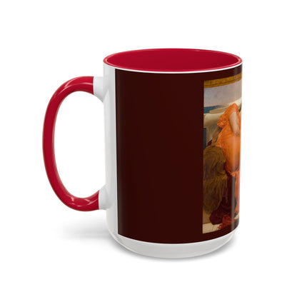 Flaming June by Frederic Leighton Colorful Mugs (11oz, 15oz)