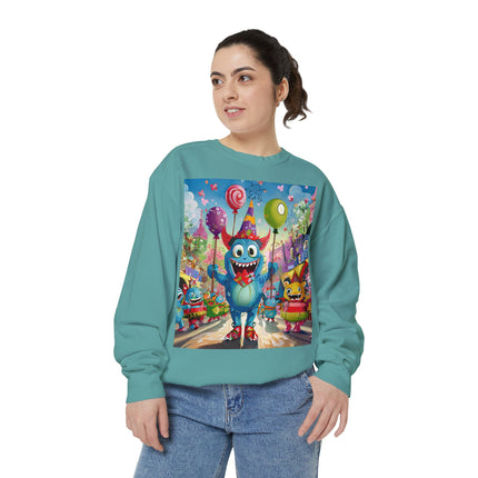 Monster Parade Madness Unisex Garment-Dyed Sweatshirt
