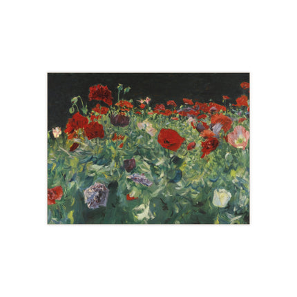 Poppies (A Study of Poppies for Carnation, Lily, Lily, Rose) by John Singer Sargent Ceramic Tile