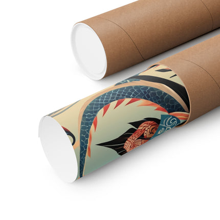 🐉🧚 Dragon Fairy of the Temple Matte Vertical Poster – Mystical Power & Ancient Elegance