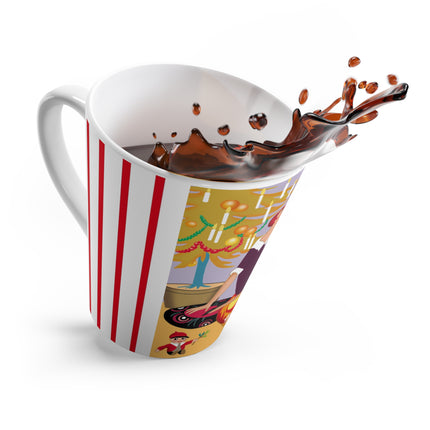 Art Deco Christmas Latte Mug