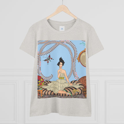 Minuit … ou l’appartement à la mode by George Barbier Women's Midweight Cotton Tee