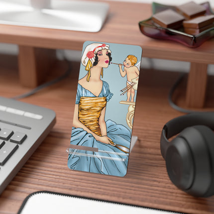 The Enchanting Painter: A Fairy's Artistic Touch Mobile Display Stand for Smartphones