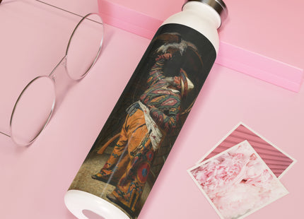 A Rich Kirghiz Huntsman with a Falcon by Vasily Vereshchagin Slim Water Bottle