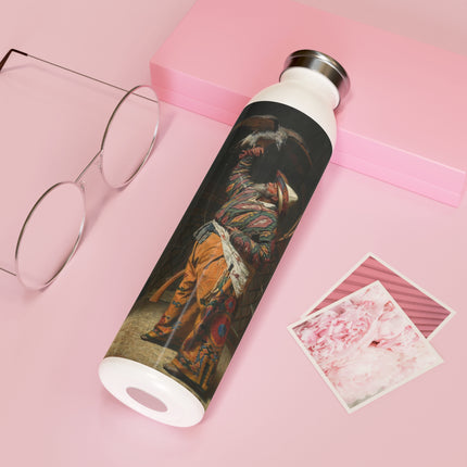 A Rich Kirghiz Huntsman with a Falcon by Vasily Vereshchagin Slim Water Bottle