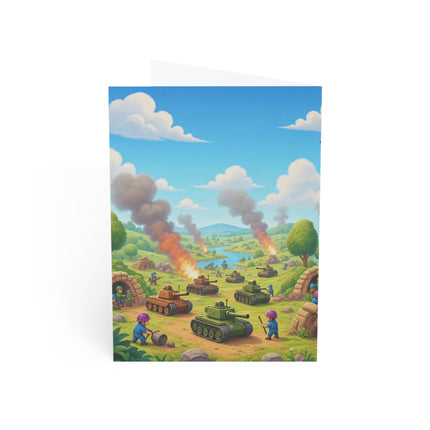 🦅✈️ The Little Sky Scout Greeting Card – Whimsical Animal Adventure