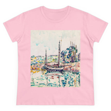 Concarneau by Paul Signac Women's Midweight Cotton Tee