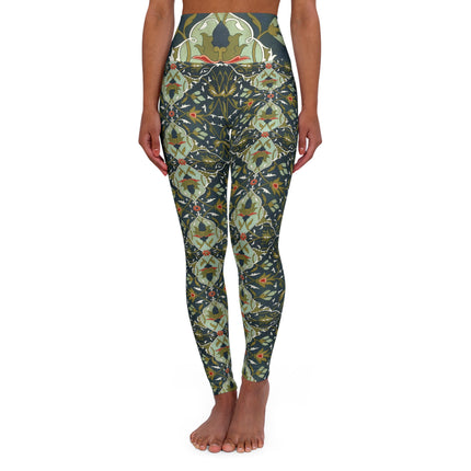 Ornamental Tiles (Pl. 4) from the Afghan Boundary Commission High Waisted Yoga Leggings (AOP)