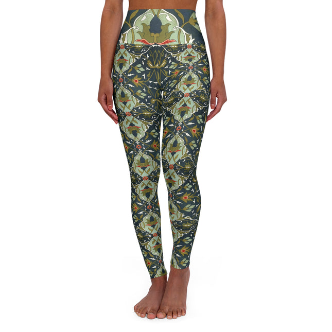 Ornamental Tiles (Pl. 4) from the Afghan Boundary Commission High Waisted Yoga Leggings (AOP)