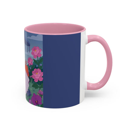The Lady Of The Garden Tea Party Colorful Mugs – Art Deco Floral Elegance