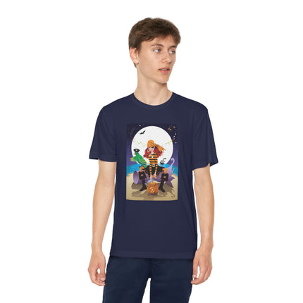Moonlit Pirate Halloween Youth Competitor Tee