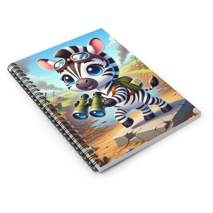 Zebra Lookout Spiral Notebook - Ruled Line