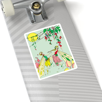 Moonlit Dance of Enchanting Fairies Kiss-Cut Stickers (4 Sizes)