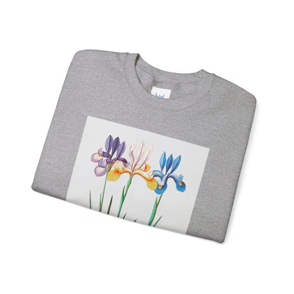 Blue Iris by Anselmus Boëtius de Boodt Heavy Blend™ Crewneck Sweatshirt