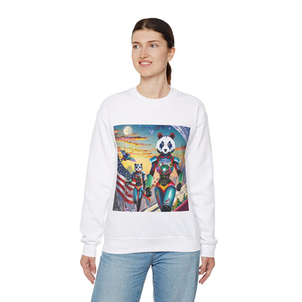 Cyber Punk Robots Unisex Heavy Blend™ Crewneck Sweatshirt