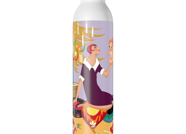 Art Deco Christmas Slim Water Bottle