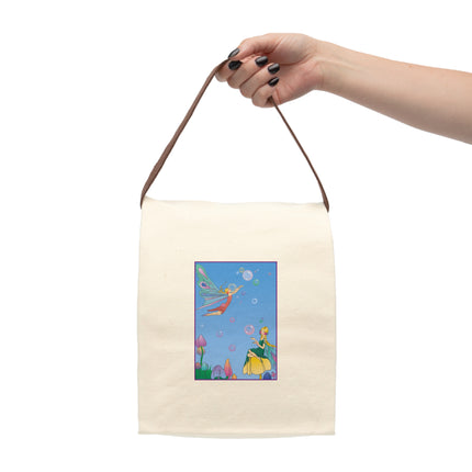 Blossoming Fairy Magic Canvas Lunch Bag With Strap