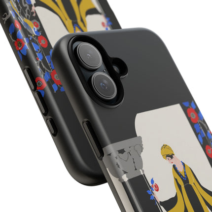 Art Deco Flapper in Yellow Robe Phone Case – Elegant Glamour & Exotic Charm