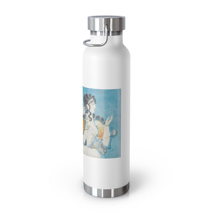 Reproduction of Ladies in Blue by Emile Gilliéron Copper Vacuum Insulated Bottle, 22oz