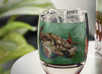 Crab on its Back by Vincent Van Gogh Whiskey Glass