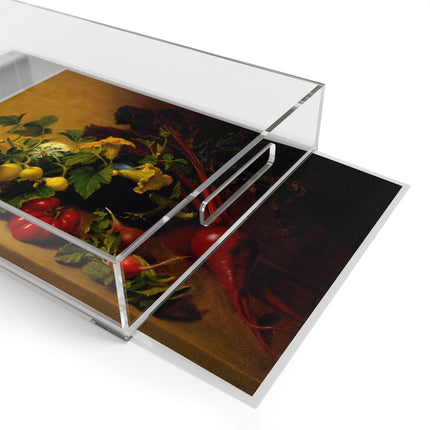 Still Life with Vegetables by James Peale Acrylic Serving Tray