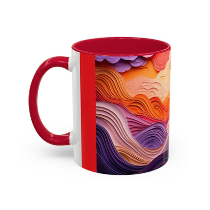 Dramatic Sunset Sky Colorful Mugs (11oz, 15oz)