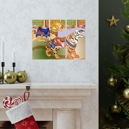 Carousel Splendor Premium Matte Horizontal Poster