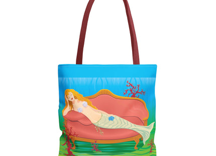 A Mermaid's Peaceful Refuge Tote Bag (AOP)