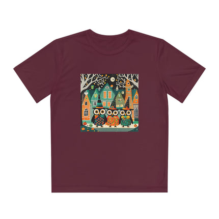 Night of the Trick-or-Treating Owlets Youth Competitor Tee