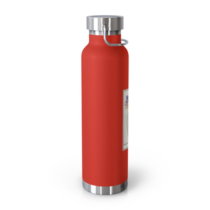 Iris, Iris sibirica by Anselmus Boëtius de Boodt Copper Vacuum Insulated Bottle, 22oz