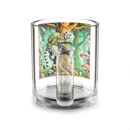 Silent Stripes Glass Mug, 10oz