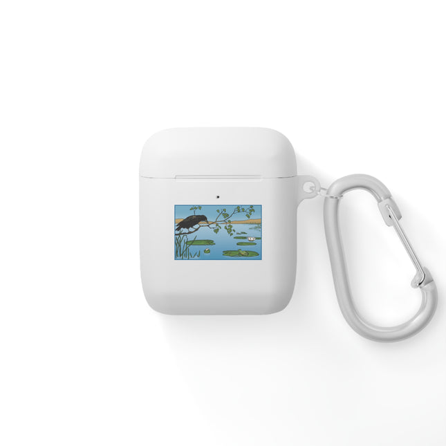 The Crow and the Frog – Enchanting Nature Art AirPods Case