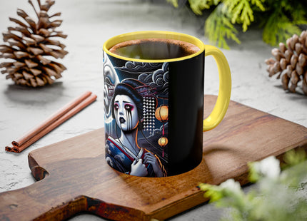 Geisha’s Black Ink Tears Colorful Mugs (11oz, 15oz)