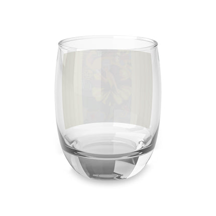 Enchanted Pansy Elegance Whiskey Glass