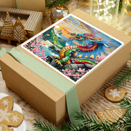 Chinese Dragon Kiss-Cut Stickers (4 Sizes)