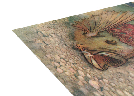Rita Rides on the Dolphin by Warwick Goble Postcards (envelopes included) - Bundles of 10, 30, 50 Pieces