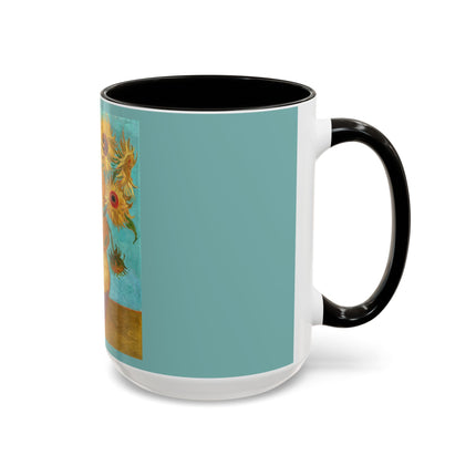 Vase with Twelve Sunflowers by Vincent van Gogh Colorful Mugs (11oz, 15oz)