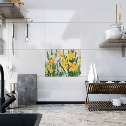 Daffodil by Tanigami Kônan Ceramic Tile