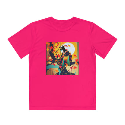 Black Cat in Kimono Youth Competitor Tee