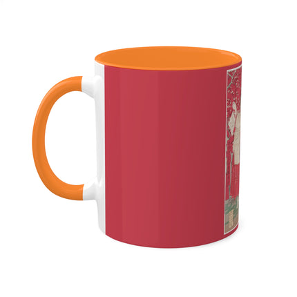 Wood for the Plum Tree by Tsukioka Yoshitoshi Colorful Mugs, 11oz